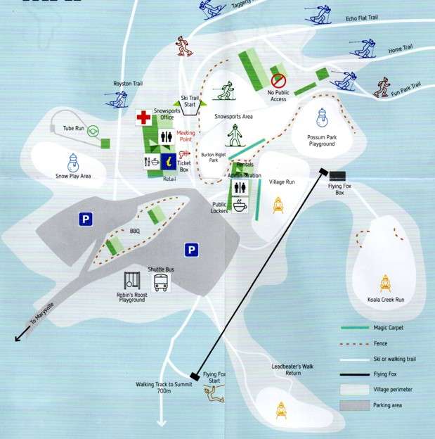 Lake Mountain Village Map