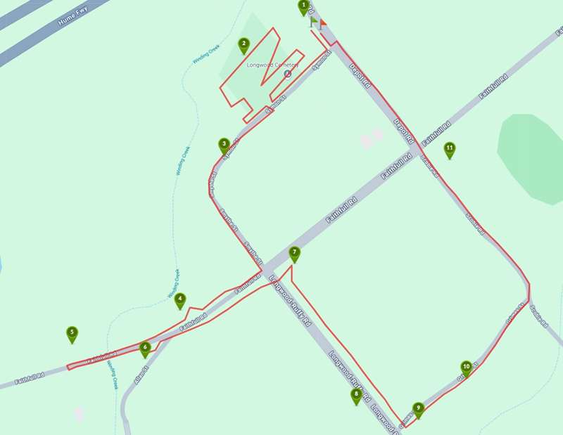 Longwood East Walk Map