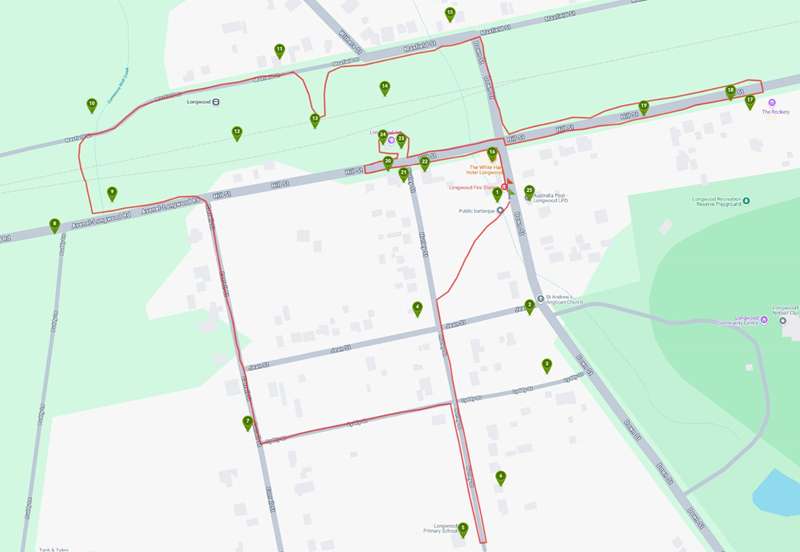 Longwood Heritage Walk Map
