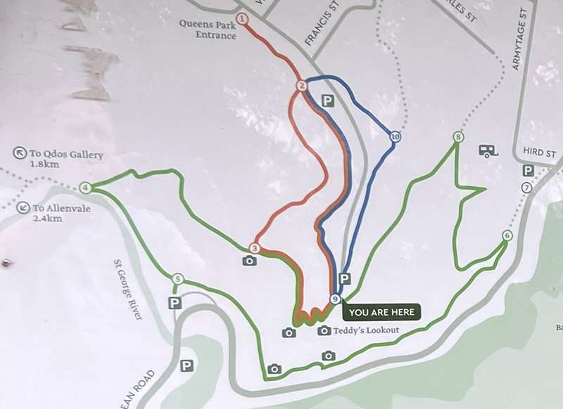 Lorne - Teddy's Lookout Walks Map