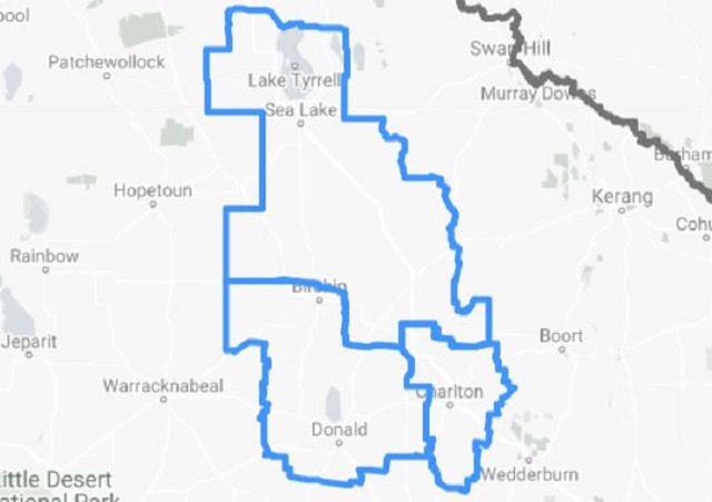 Map boundaries Buloke Shire