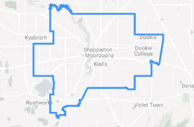 Map boundaries Greater Shepparton City