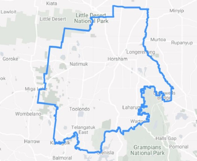 Map boundaries Horsham Rural City