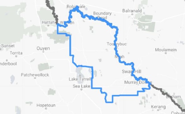 Map boundaries Swan Hill Rural City