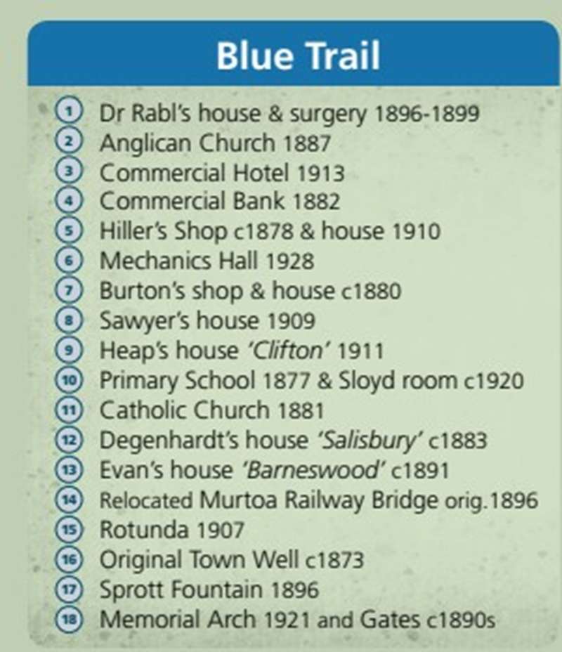 Murtoa Heritage Trails Map