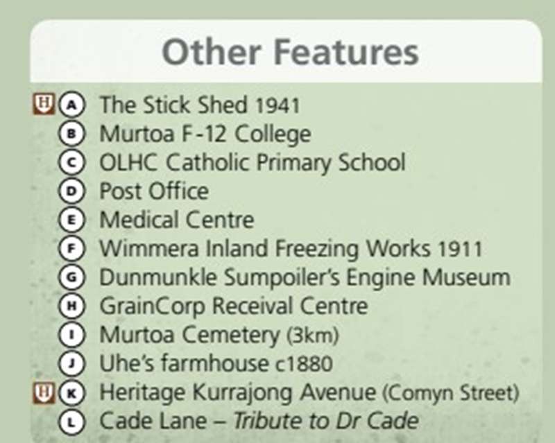Murtoa Heritage Trails Map