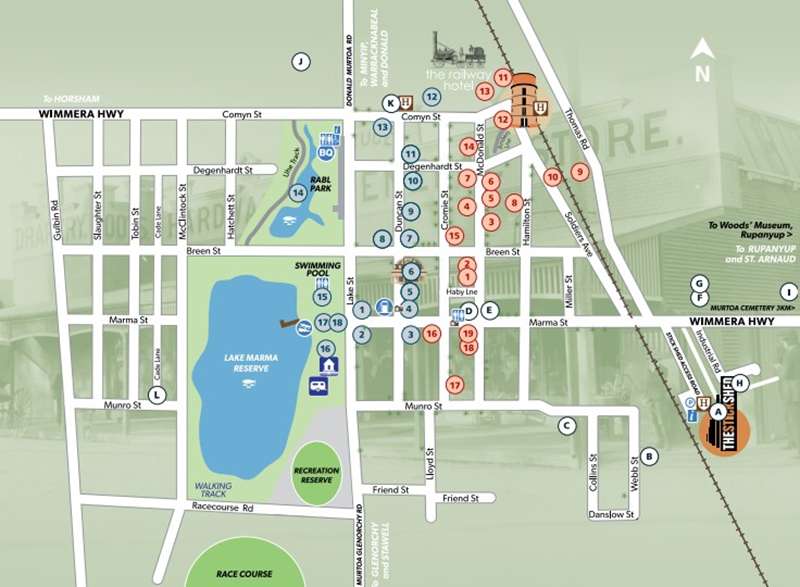 Murtoa Heritage Trails Map