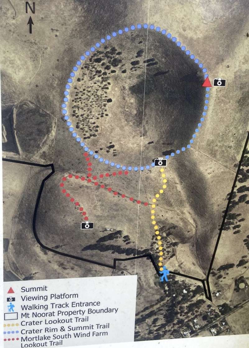 Mount Noorat Walk Map