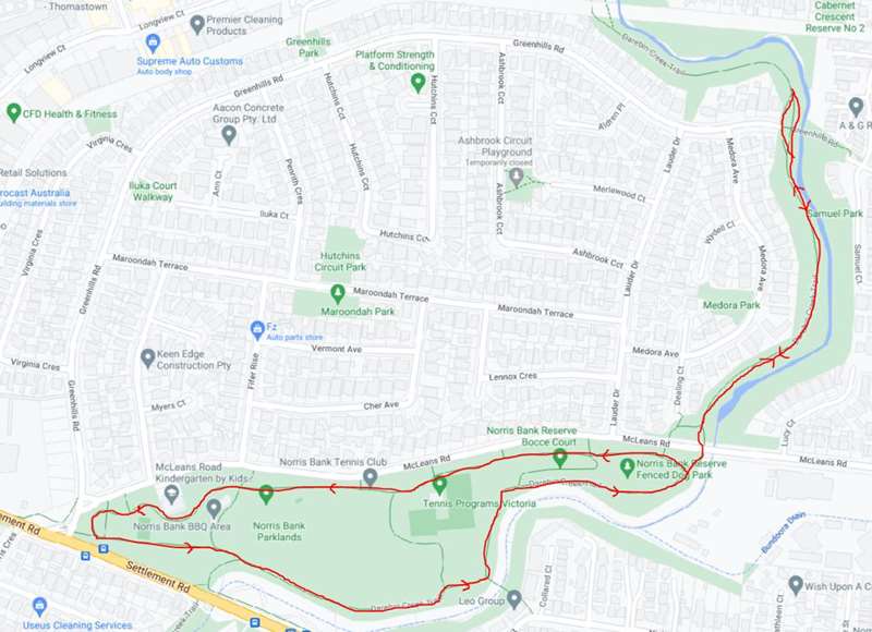 Norris Bank Reserve Walk (Bundoora)