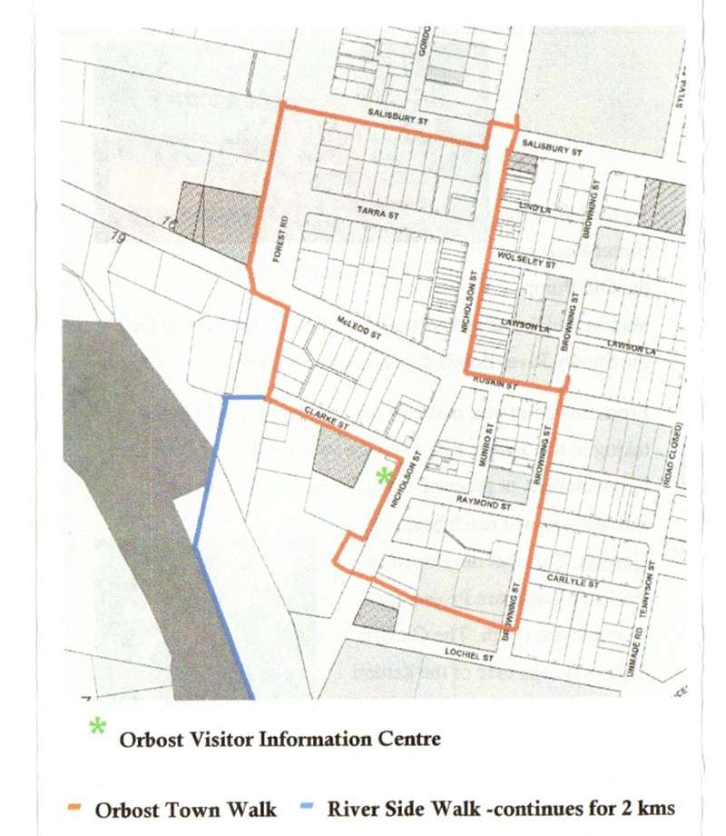 Orbost Town Walk Map