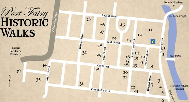 Port Fairy Historic Walk Map