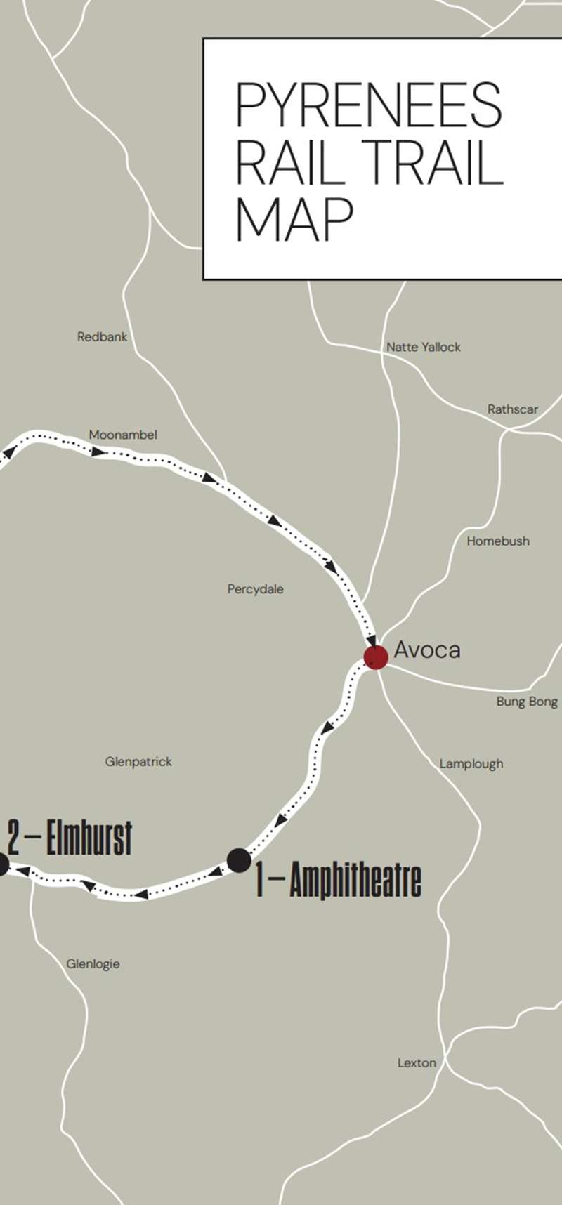 Pyrenees Rail Heritage Trail Map