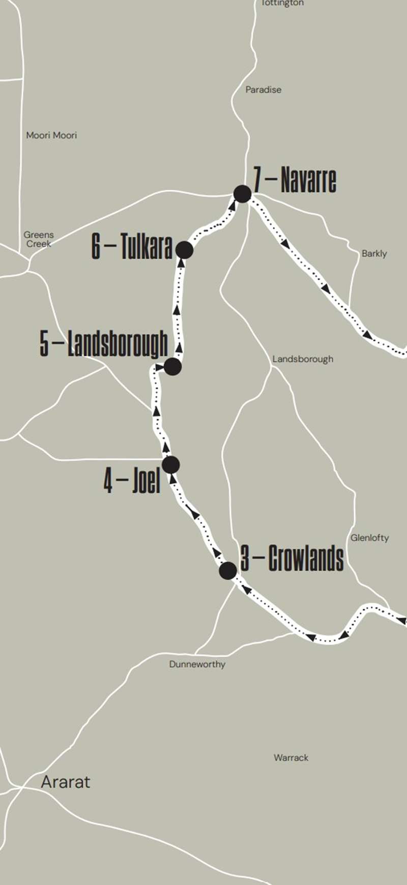 Pyrenees Rail Heritage Trail Map