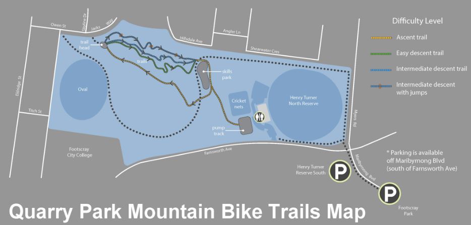 Quarry Park Mountain Bike Trails (Footscray)