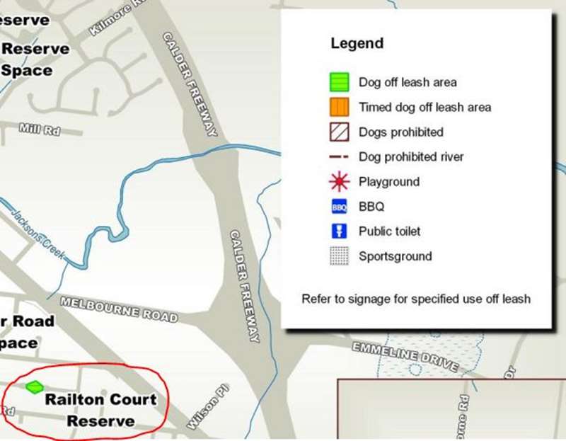Railton Court Open Space Dog Off Leash Area (Gisborne)