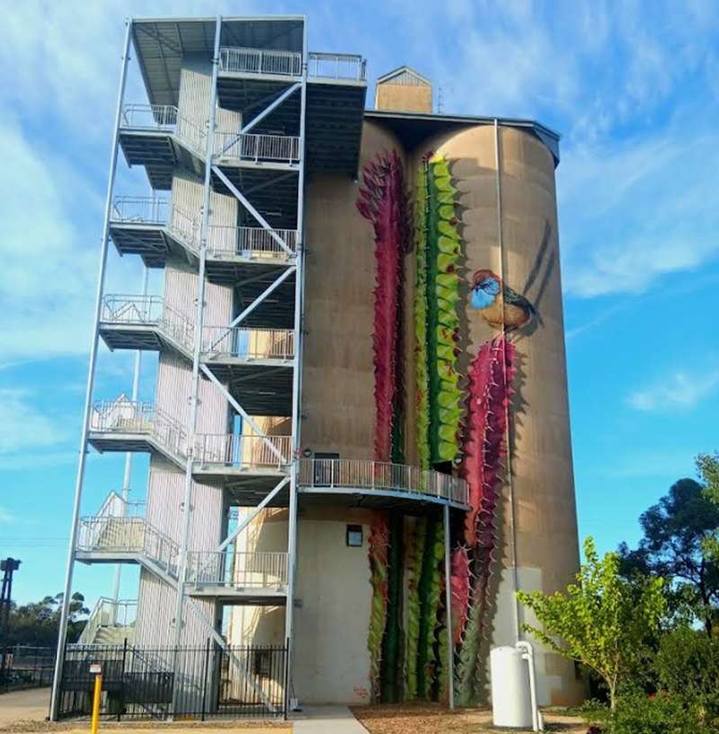 Rainbow Silo Art