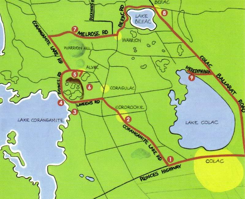 Red Rock Lakes and Volcanic Craters Driving Circuit Map