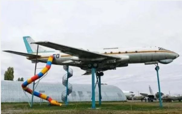 Repurposed Airplane Slide, Ukraine