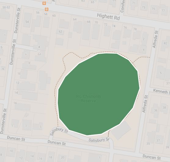 R.G. Chisholm Reserve Dog Off Leash Area (Sandringham)