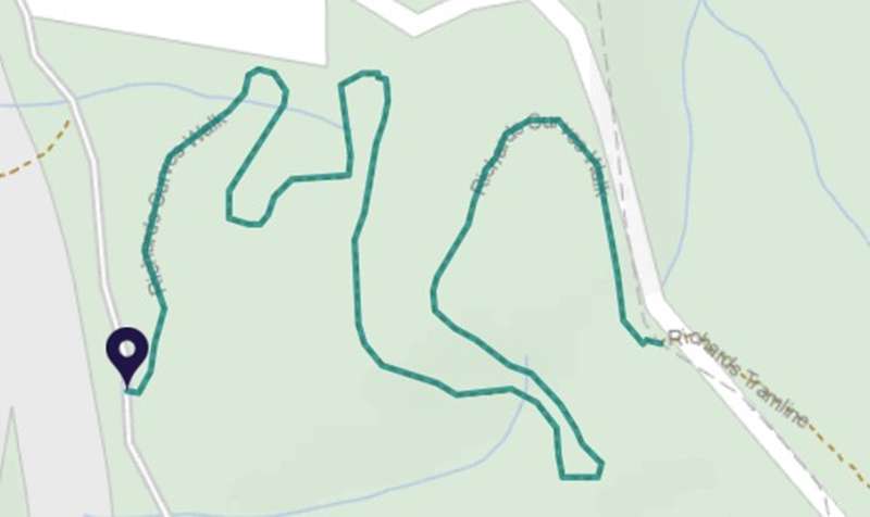 Richards Curves Walk (Big Pats Creek) Map