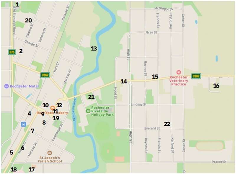 Rochester Murals Map