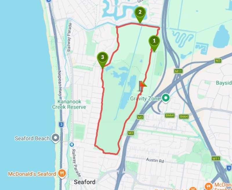 Seaford Wetlands Circuit Walk Map