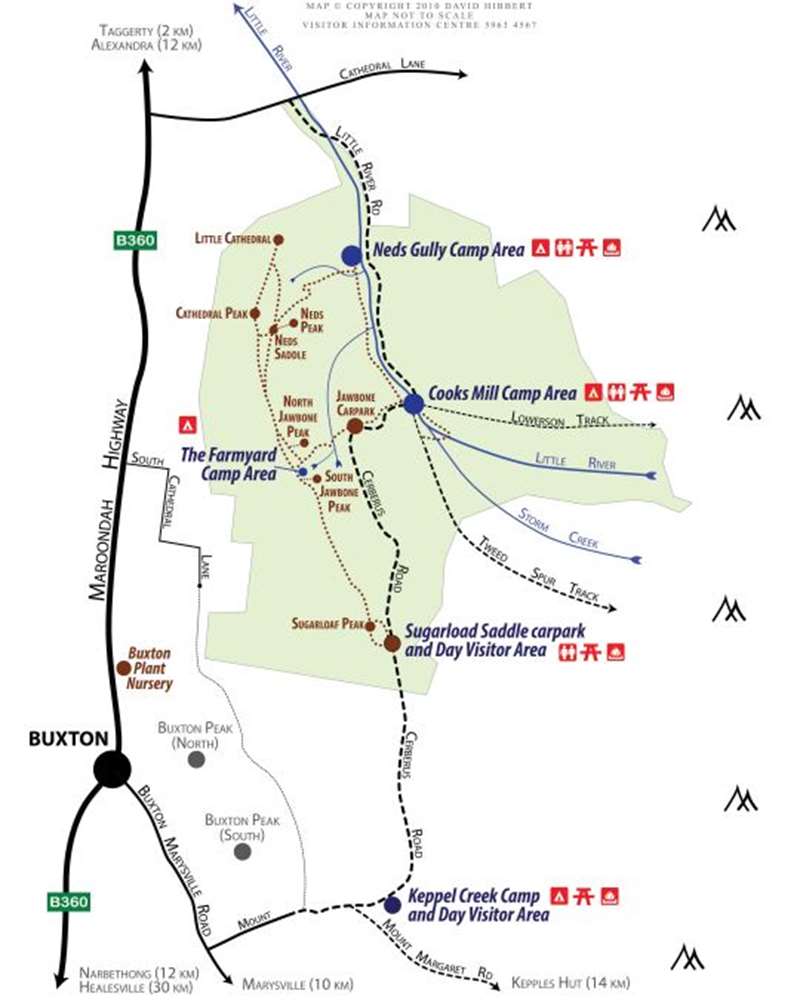 Cathedral Range State Park Map