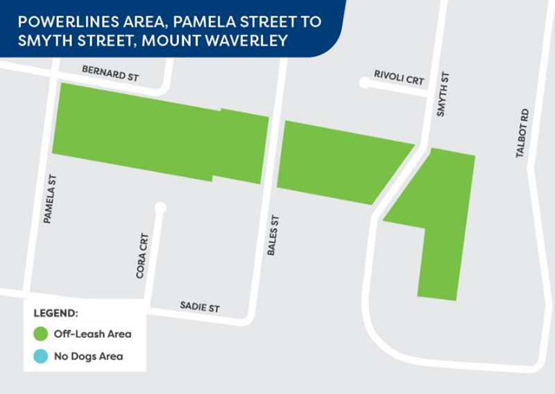 Transmission Line Linear Reserve (Bales Street) Dog Off Leash Area (Mount Waverley)