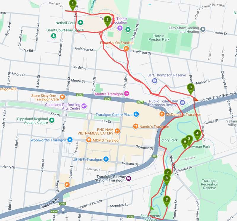 Traralgon Creek Track