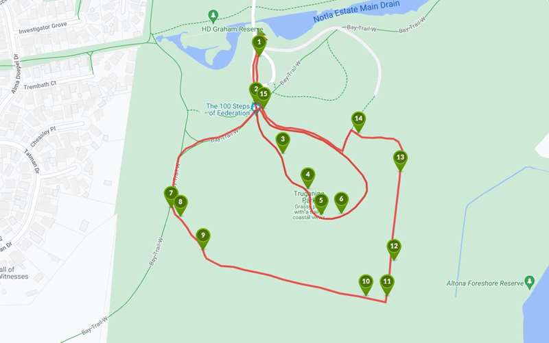 Truganina Park Altona Skipper Butterfly Loop Walk (Altona Meadows)