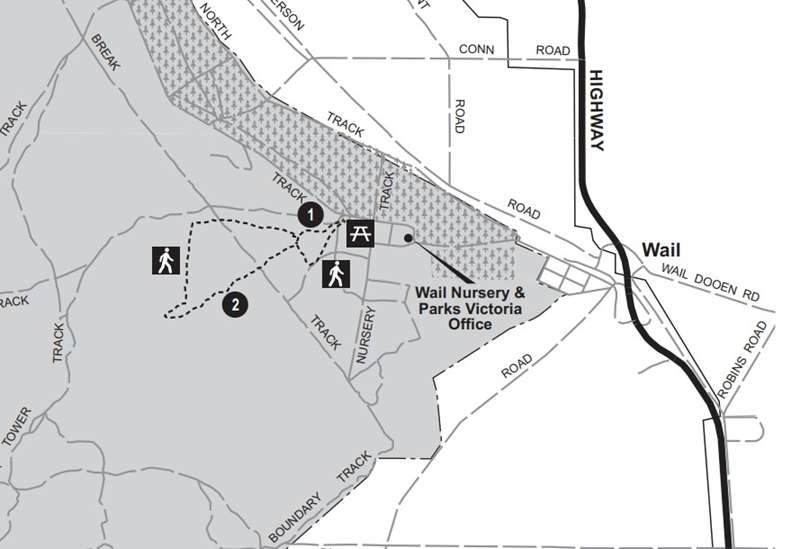 Wail State Forest Walks Map