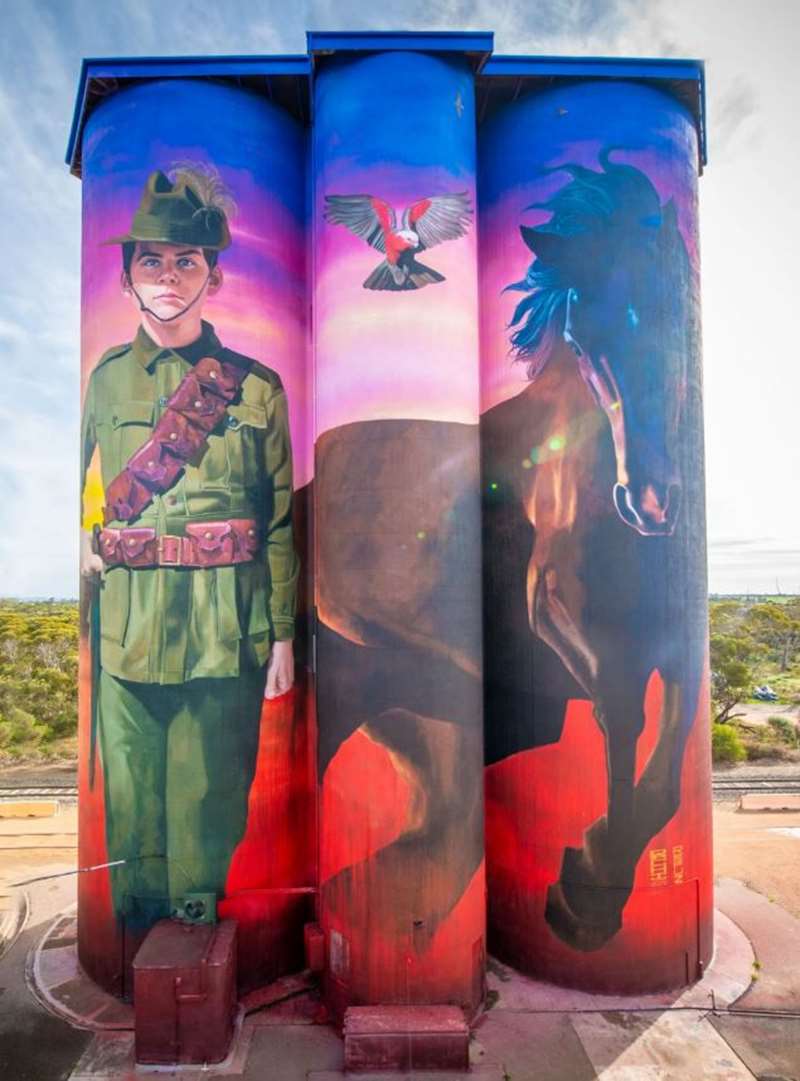 Walpeup Silo Art