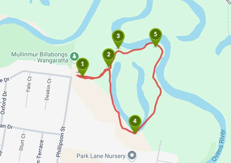 Kaluna Island Walk, Wangaratta
