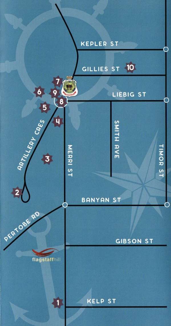 Warrnambool Memorials Walking Trail Map