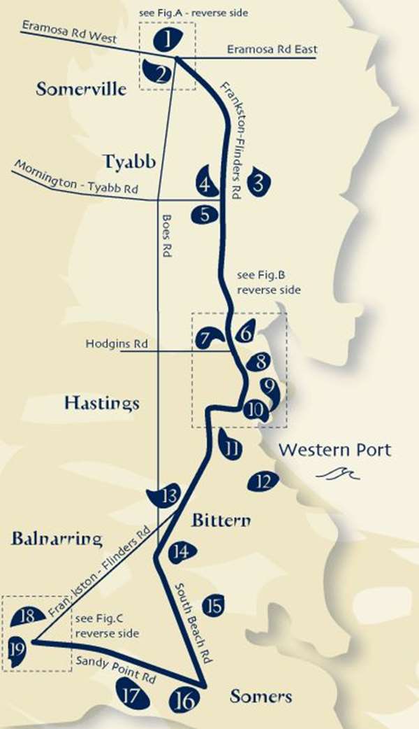 Western Port Bay Trail Map