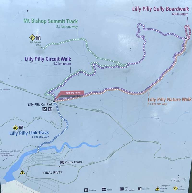 Wilsons Promontory National Park Lilly Pilly Map