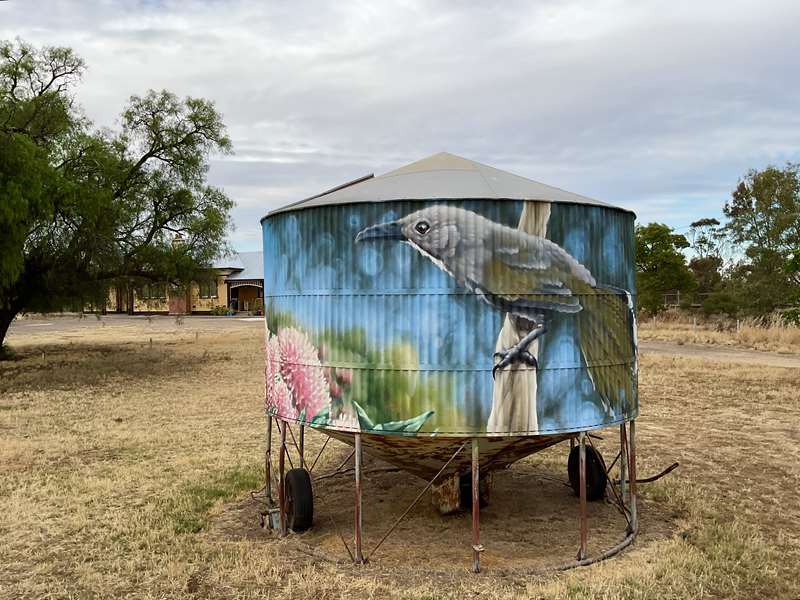 Woomelang Street and Mobile Silo Art