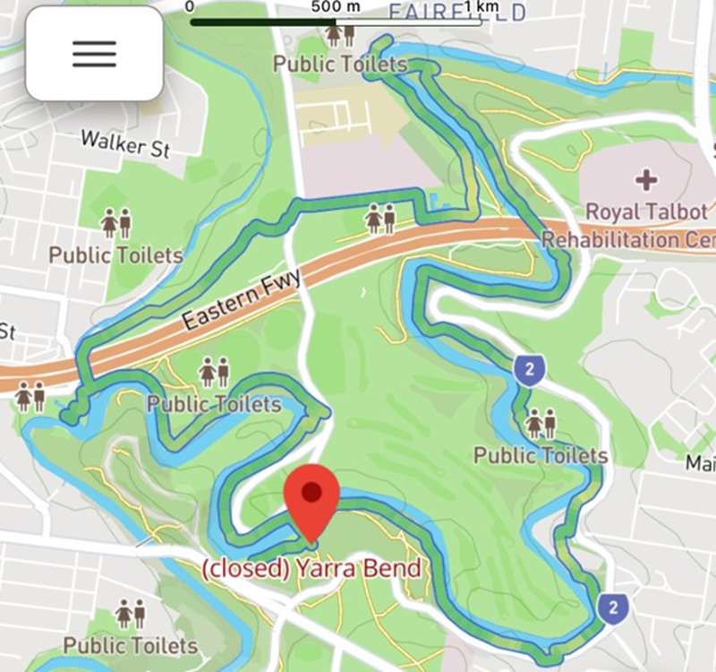 Yarra Bend Park Loop Walk (Kew)