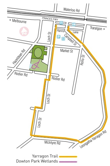 Yarragon Trail Walk Map